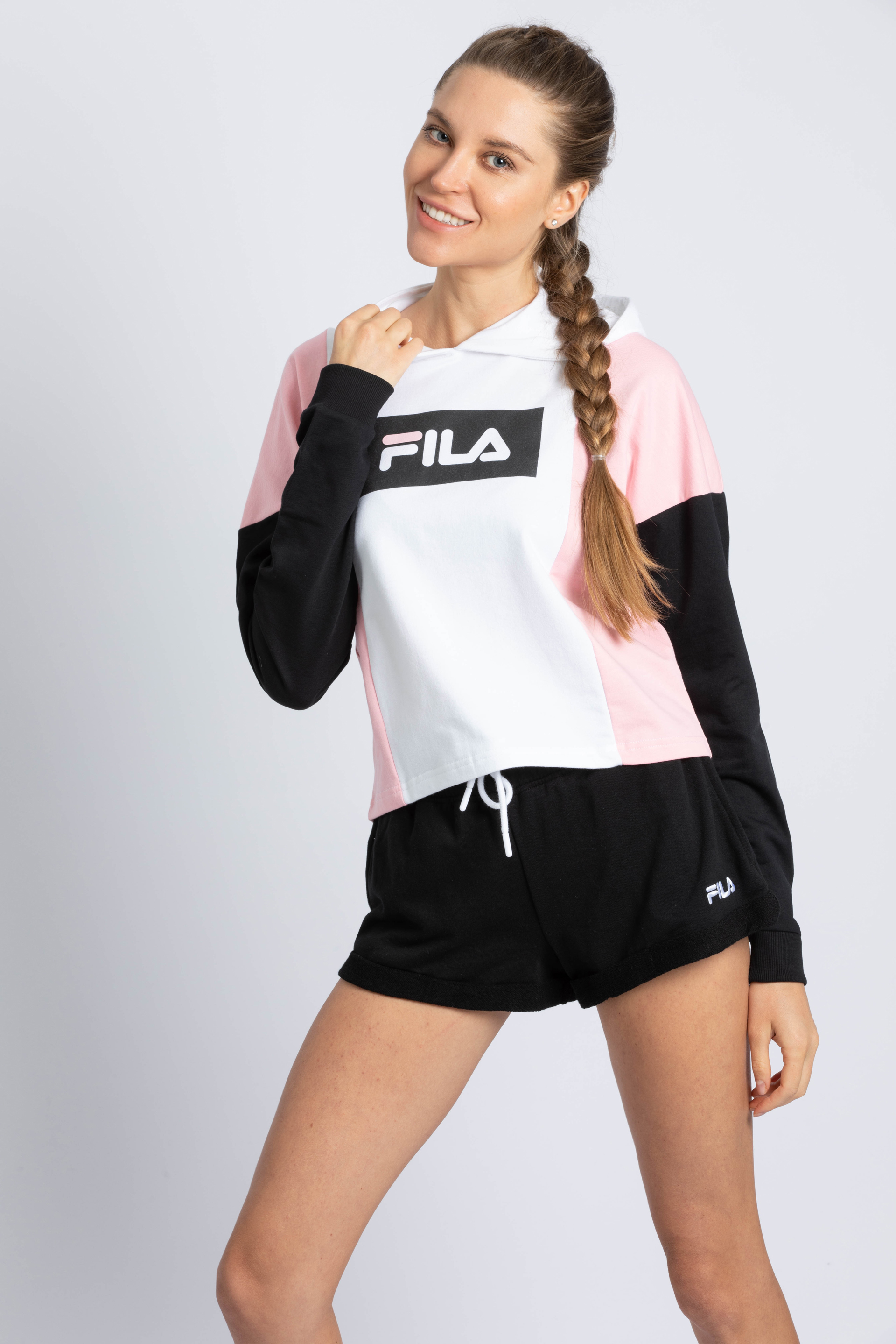 

FILA Karen Colorblock Crop Hoodie