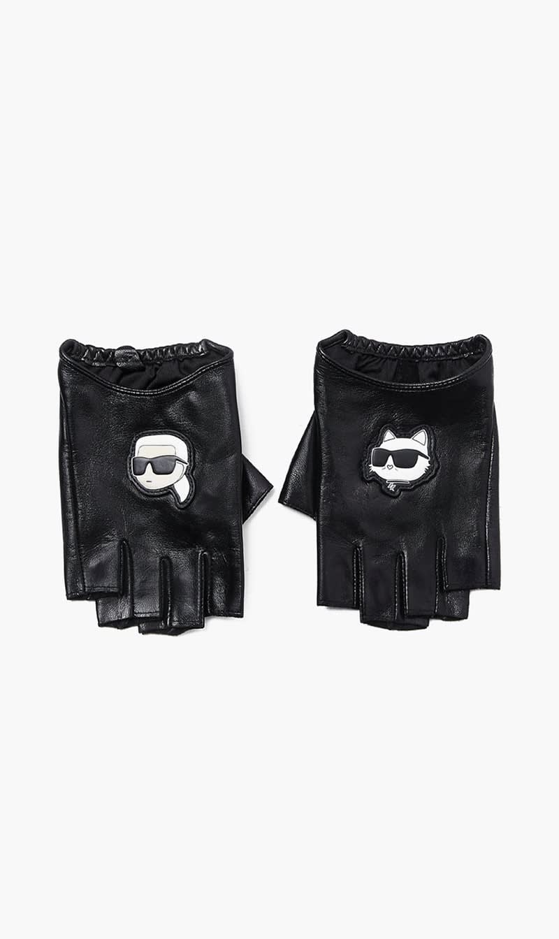 

Karl Lagerfeld Black Fingerless Glove for Women | The Deal Outlet