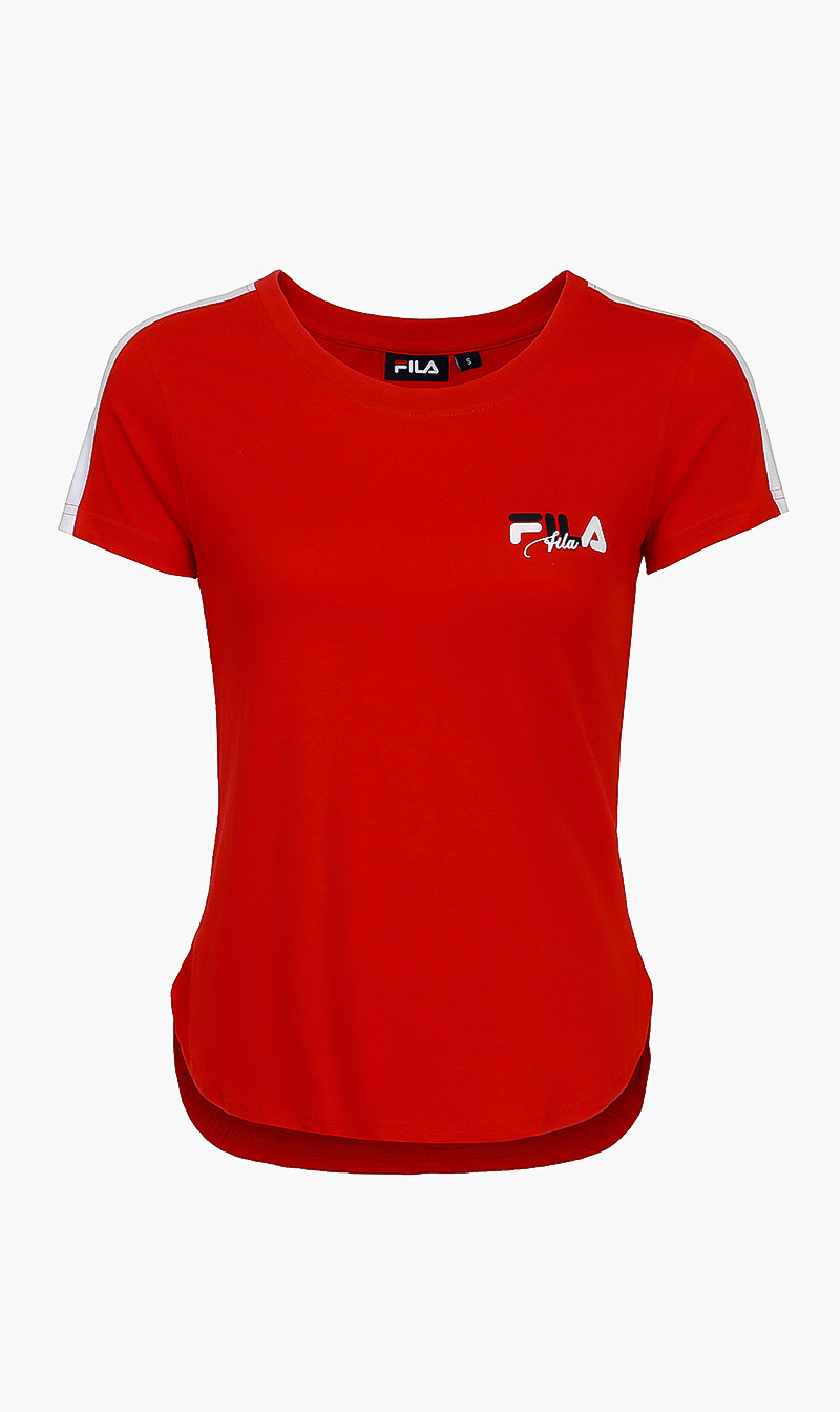 

Fila Red Nerissa Short Sleeve Tshirt for Women | The Deal Outlet