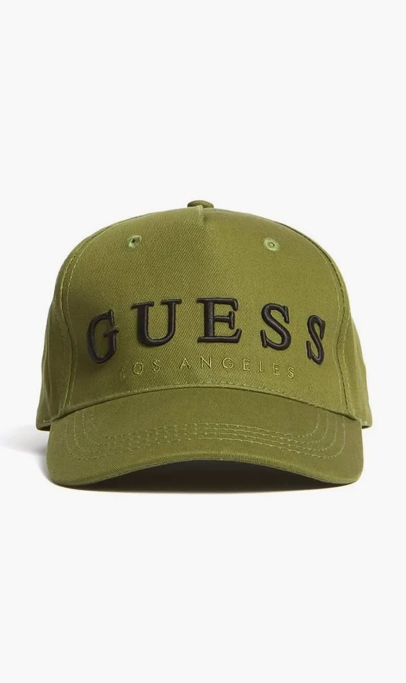 

Guess Green Baseball Cap With Embroidered Logo for Men | The Deal Outlet