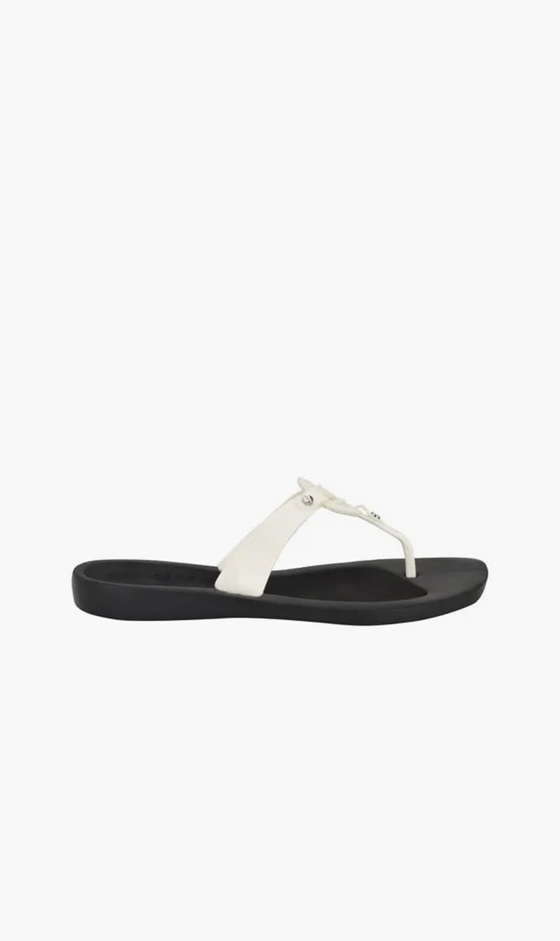 

Guess White Tyana Flip Flops for Women | The Deal Outlet