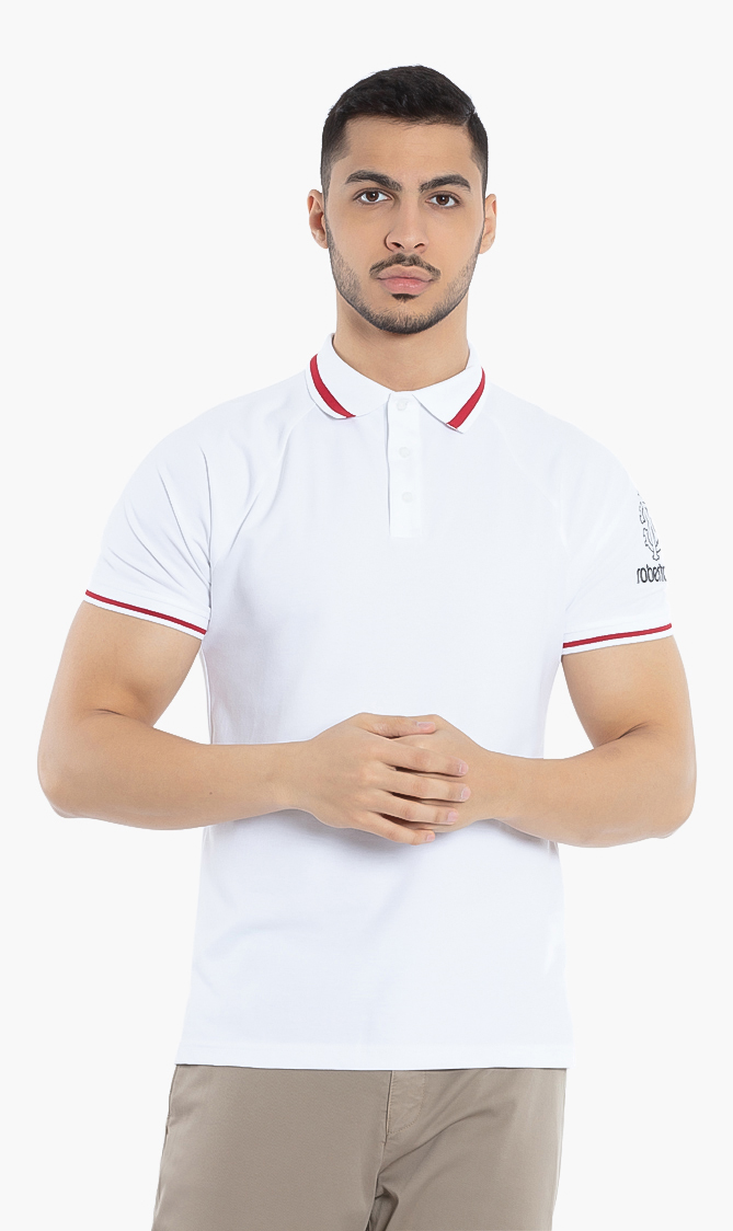 

Roberto Cavalli Cotton Ribbed Trim Polo Shirt