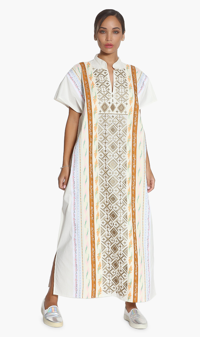 

Tory Burch Ribbon Embellished Caftan