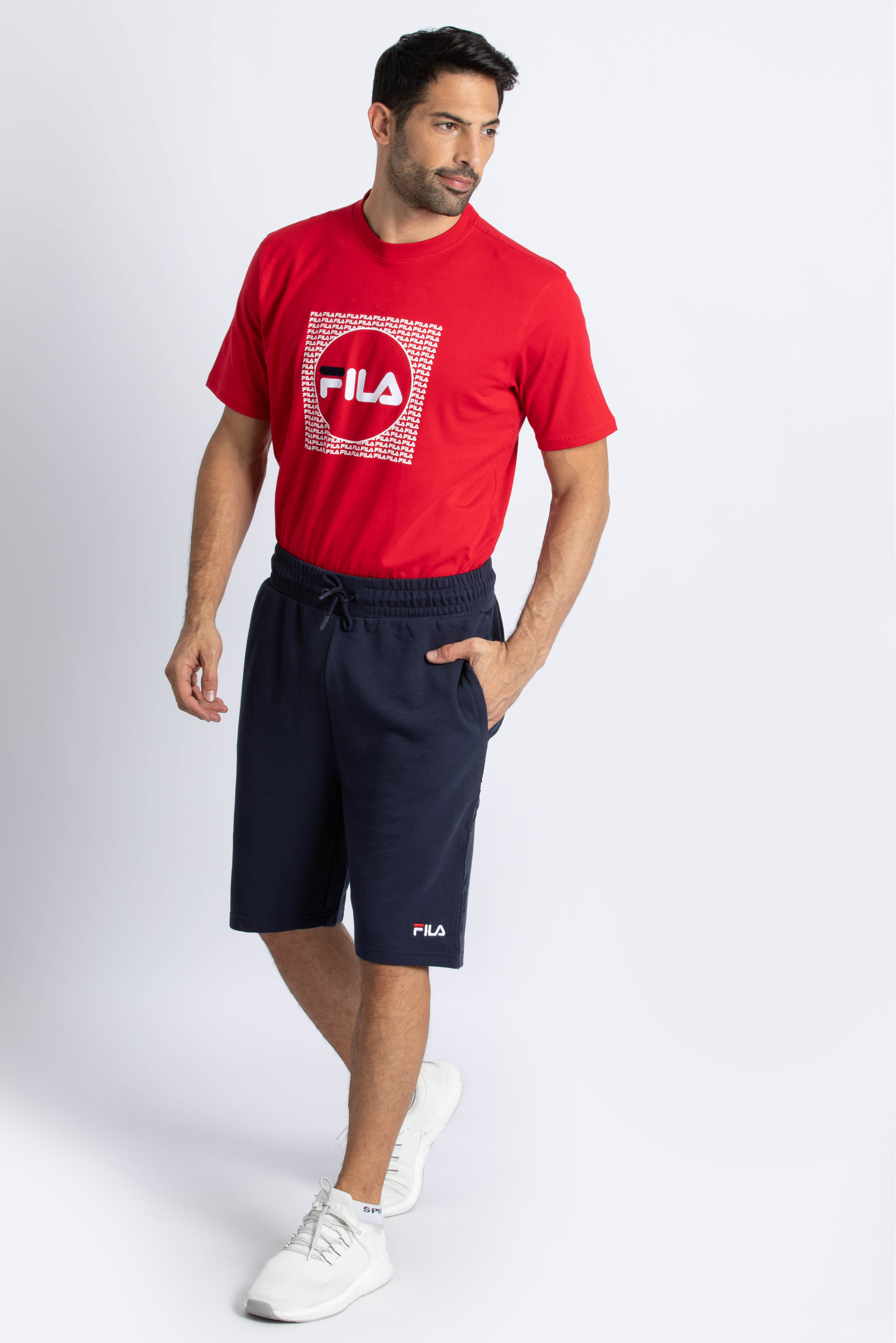 

Fila Logo Tapelong Fleece Shorts