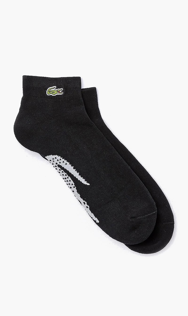 

Tennis Crocodile Terrycloth Socks, Black