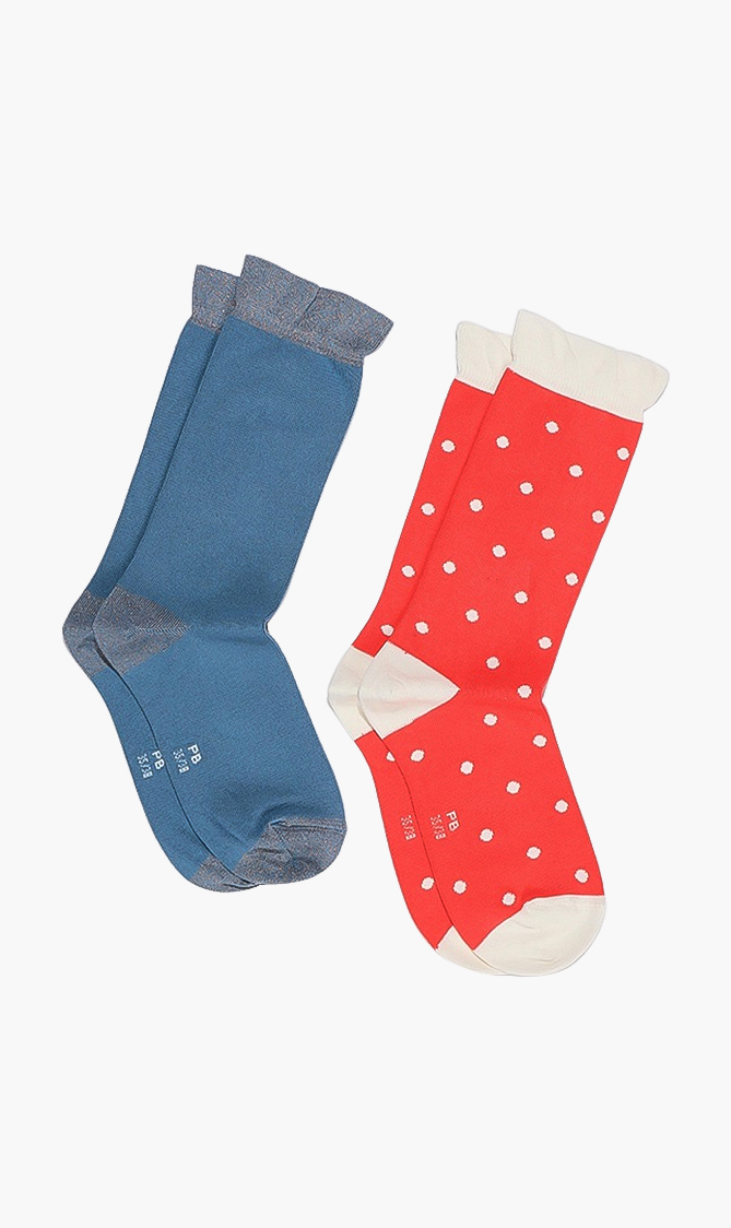 

2-pack Polka Dots Socks, Multi-color