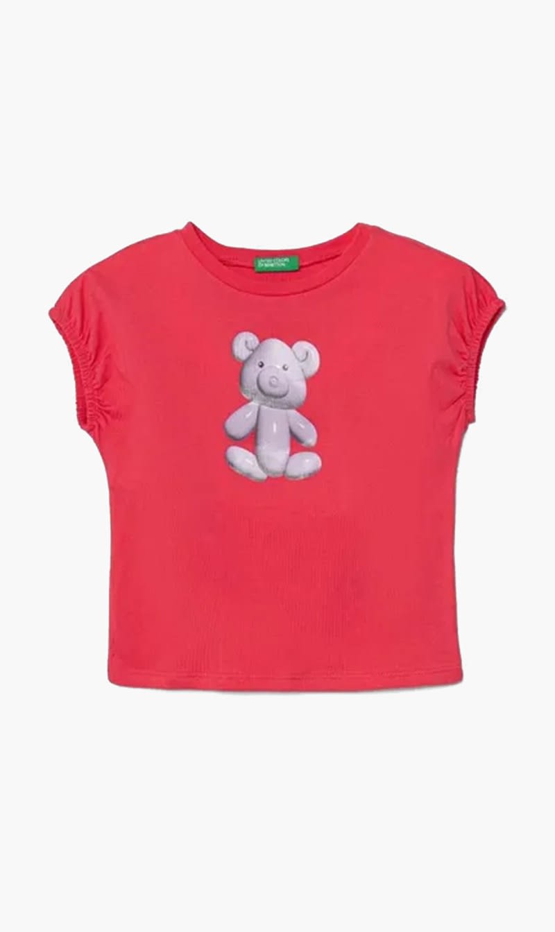 

United Colors Of Benetton Pink Cotton T-shirt for Girls
