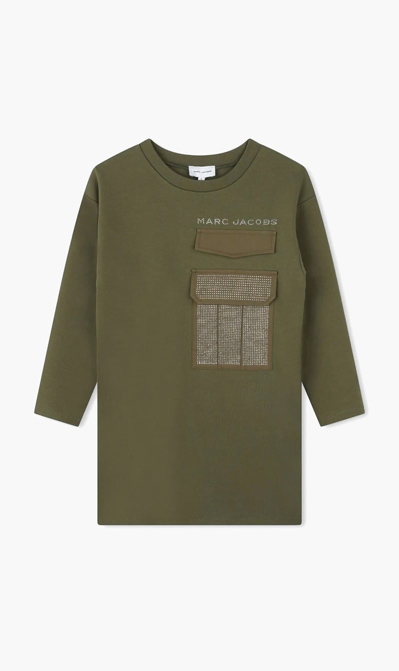 Marc Jacobs Green Long Sleeved Dress for Girls
