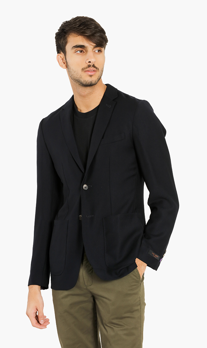 

Ted Baker Deconstructed Plain Suit Jacket