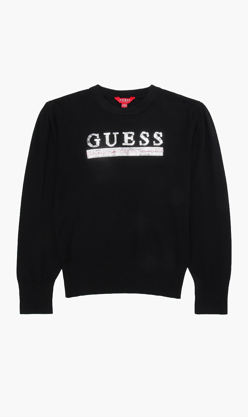 

Guess Black Logo Long Sleeve Sweatshirt for Boys | The Deal Outlet
