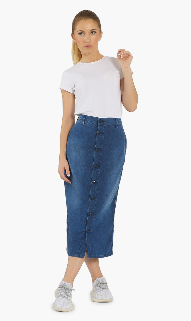 

Penny Denim Skirt, Blue
