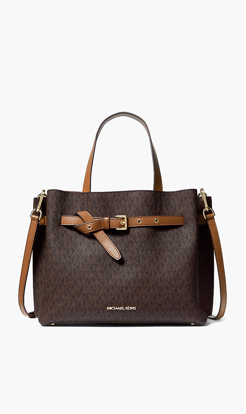 

All Over Printed Tote Bag, Brown