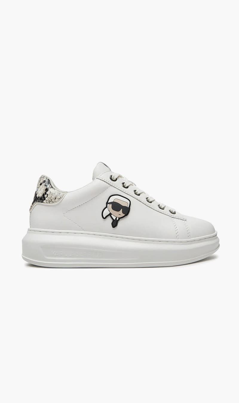 

Karl Lagerfeld White Kapri Karl Nft Snake Kontr White Lthr Wom White Lthr for Women | The Deal Outlet