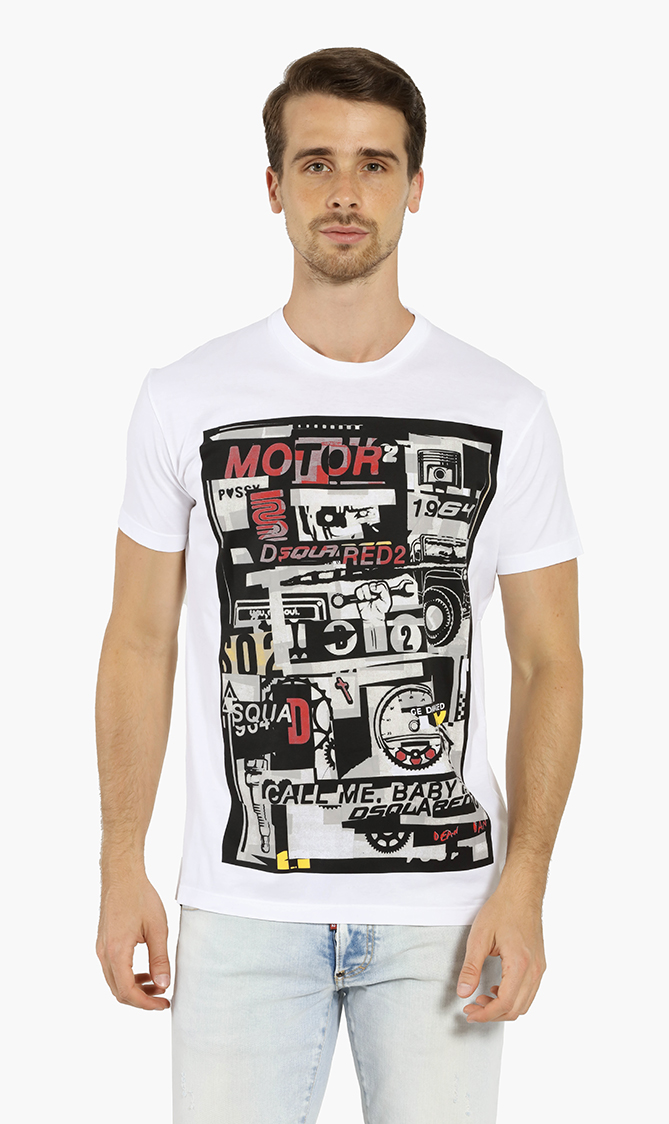 

Dsquared2 Motor Print T-shirt