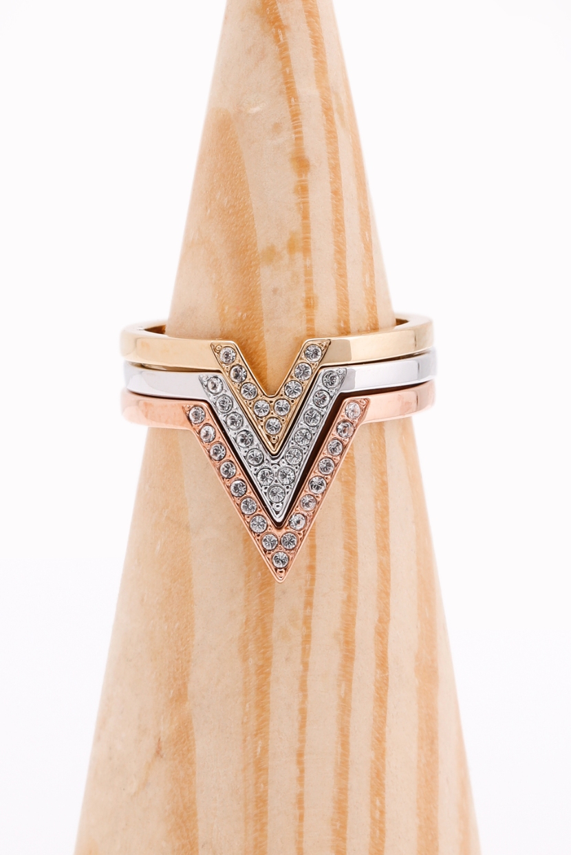 

SWAROVSKI Delta Tri Color Ring Set, 55mm
