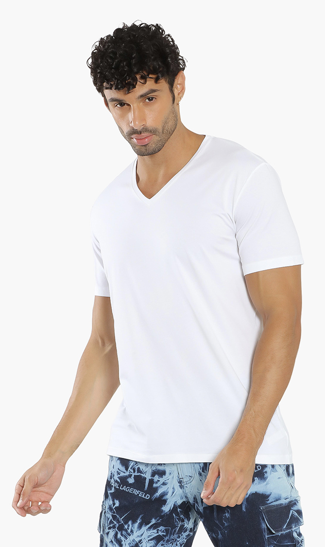 

Challenge V-neck Inner T-shirt, White
