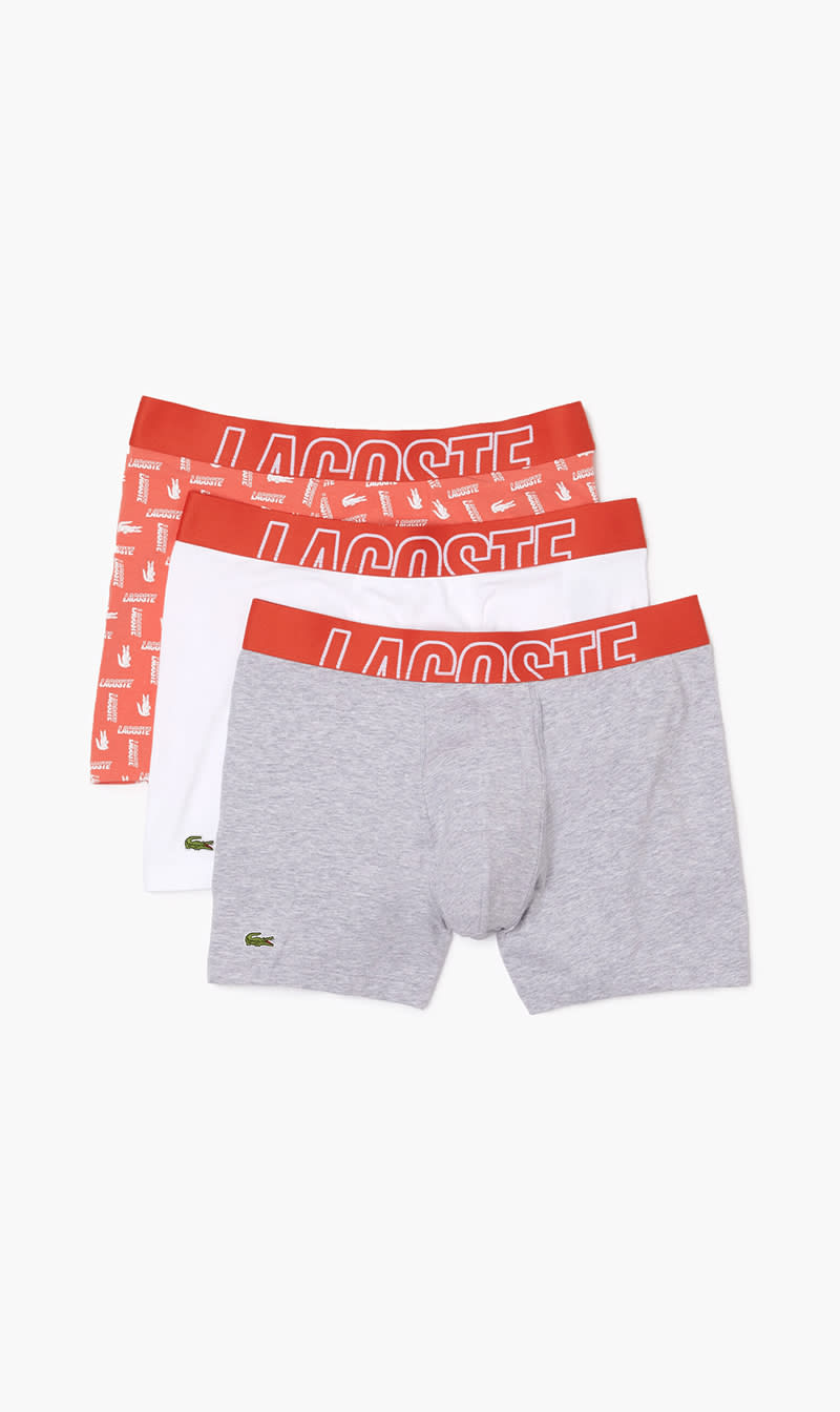 

Lacoste Red 3 Packs Boxer Brief for Men | The Deal Outlet