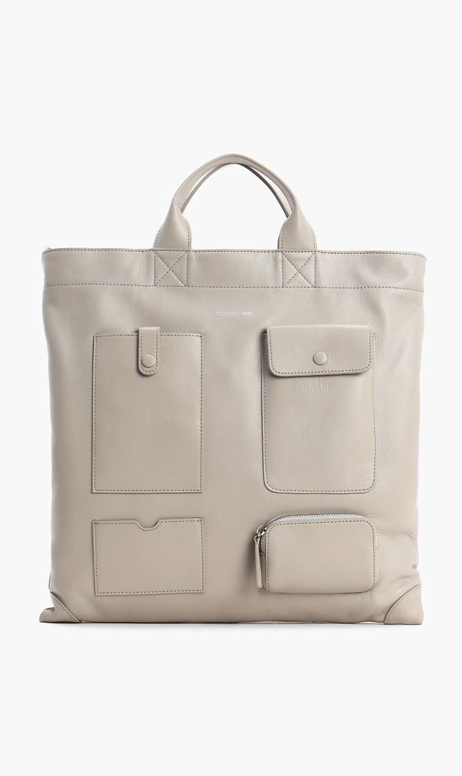 

CERRUTI Spears Leather Tote Bag