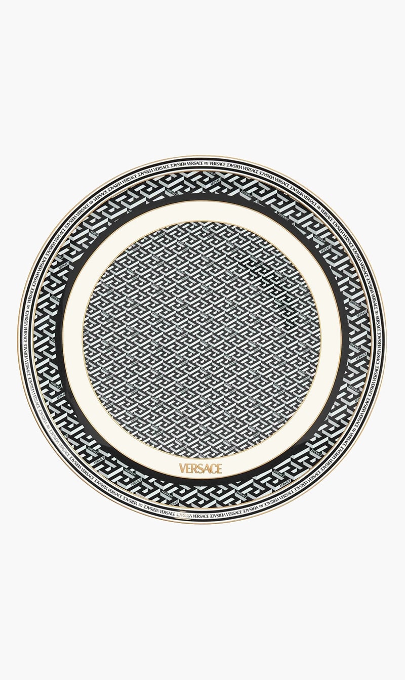 

Versace Black La Greca Signature Charger Plate Round 33cm | The Deal Outlet