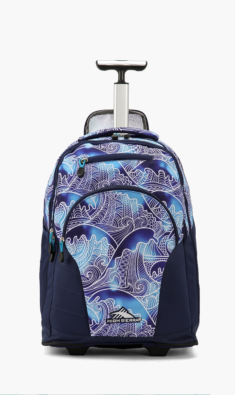 

High Tide Wheeled Backpack, Blue