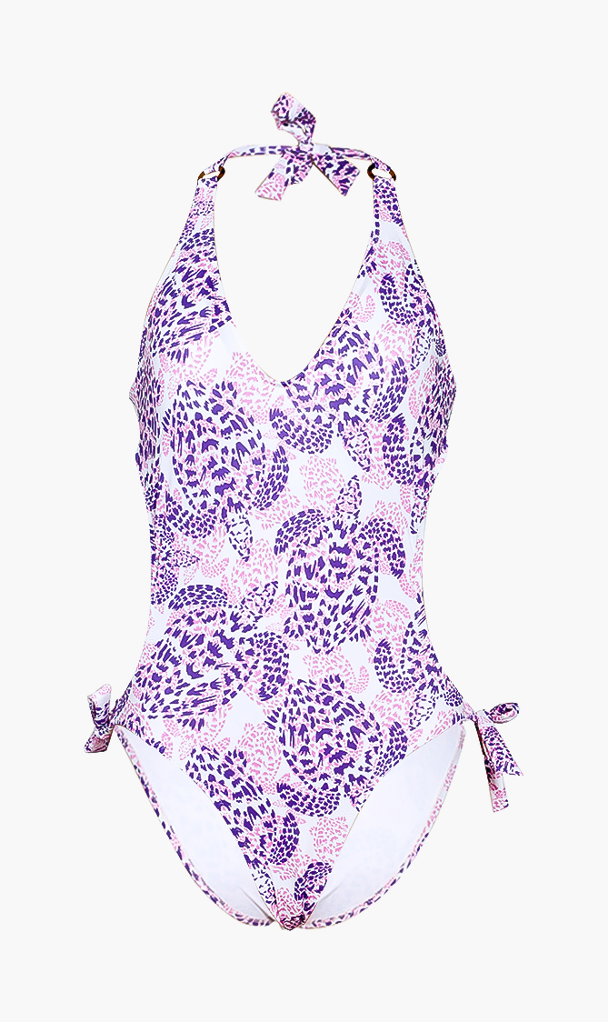 

Fifi Printed One-piece Swimsuit, Pink