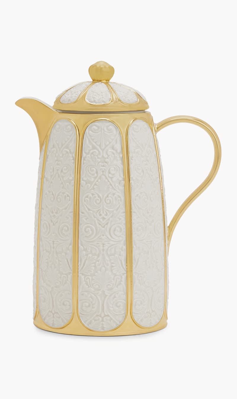 

Villari White Amour Coffee & Tea Pot White | The Deal Outlet