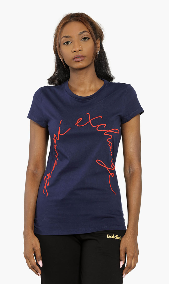 

Emporio Armani Cotton Embroidered T-shirt