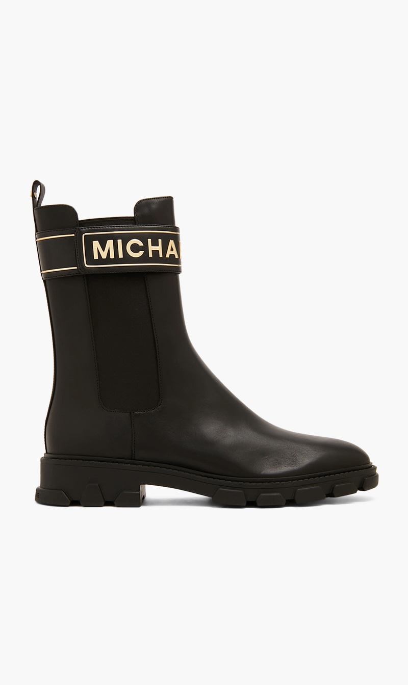 

Michael Kors Black Ridley Strap Chelsea Boots for Women | The Deal Outlet
