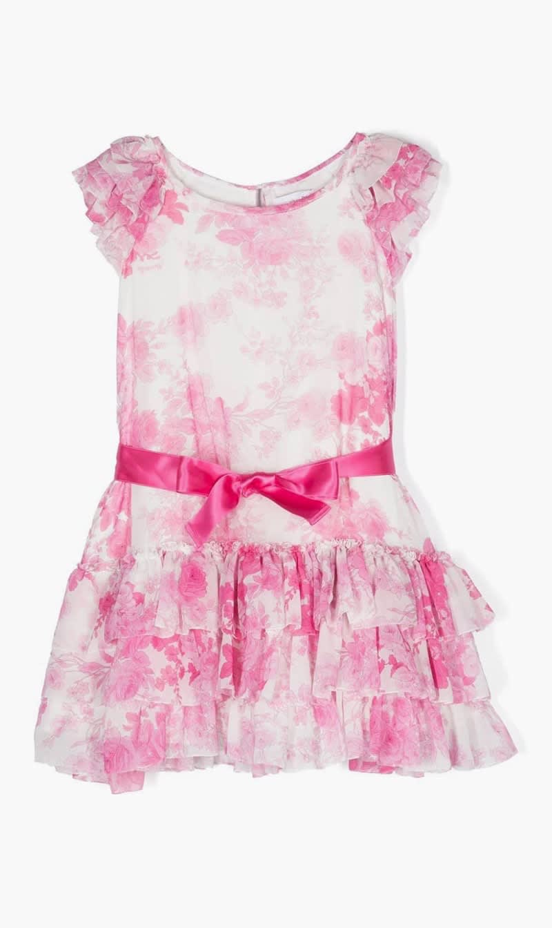 

Monnalisa Multi-color Little Girl Pink Dress for Girls | The Deal Outlet