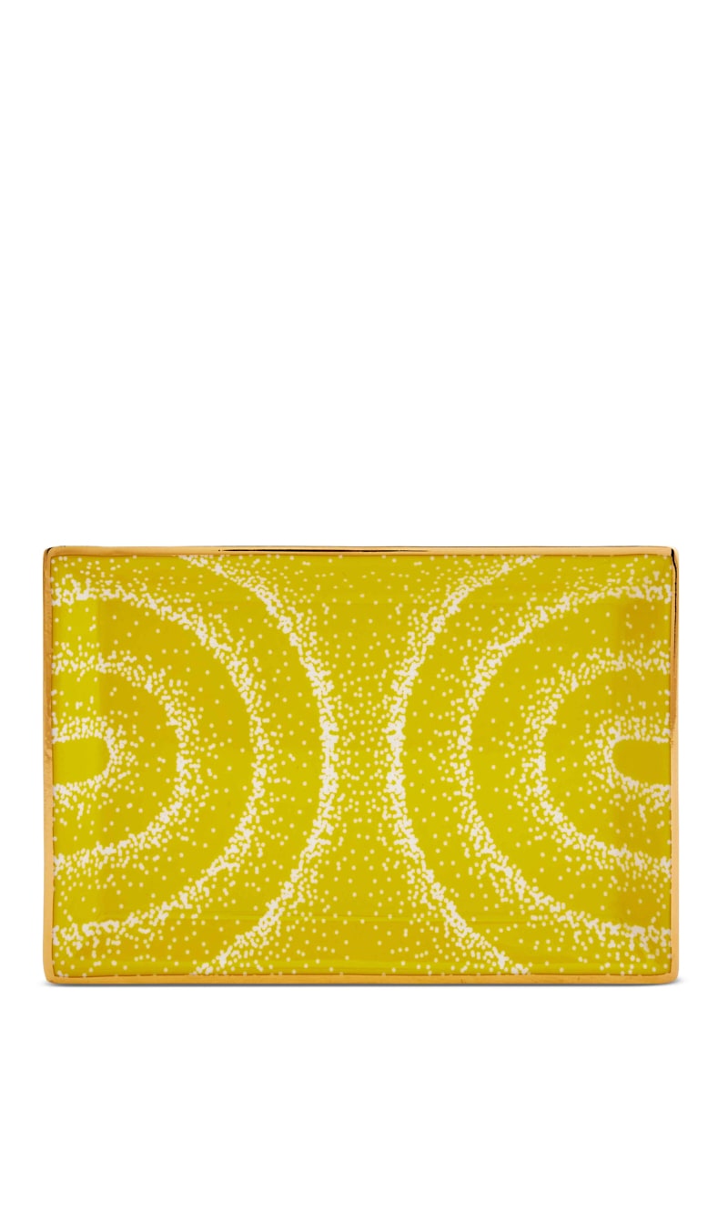 

Jonathan Adler Jnr Vapor Rectangle Tray - Yellow | The Deal Outlet