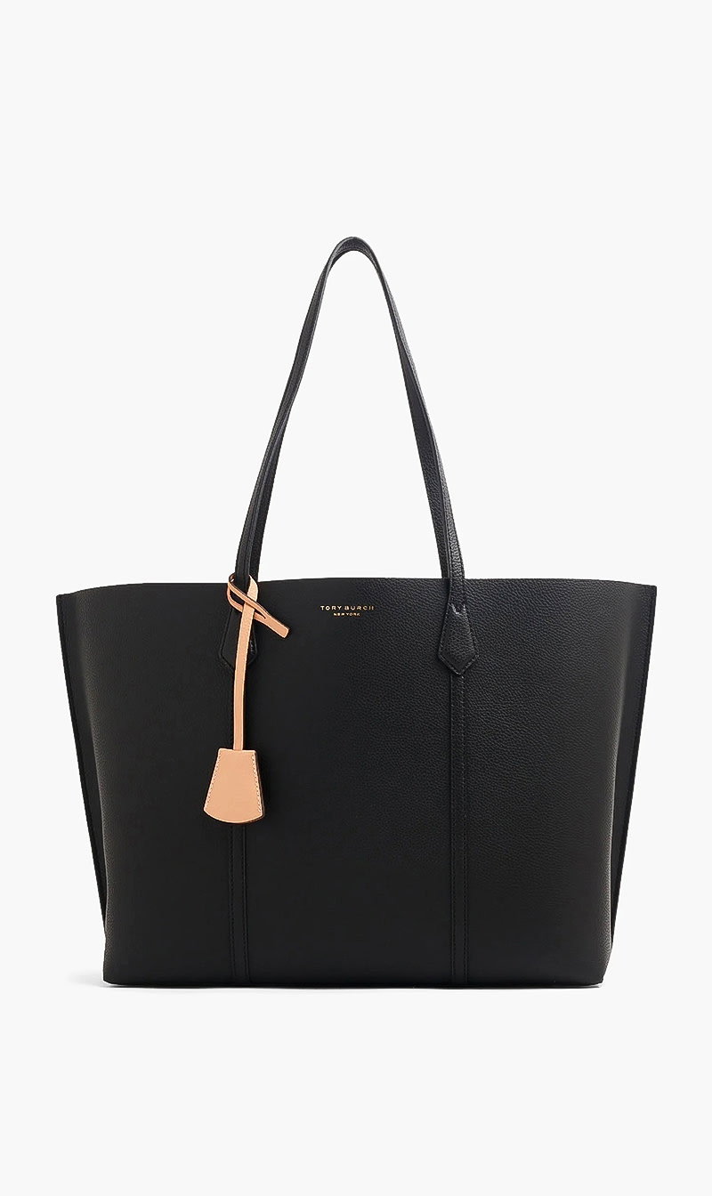 

Tory Burch Black Perry Triple - Compartment Tote Bag for Women | The Deal Outlet