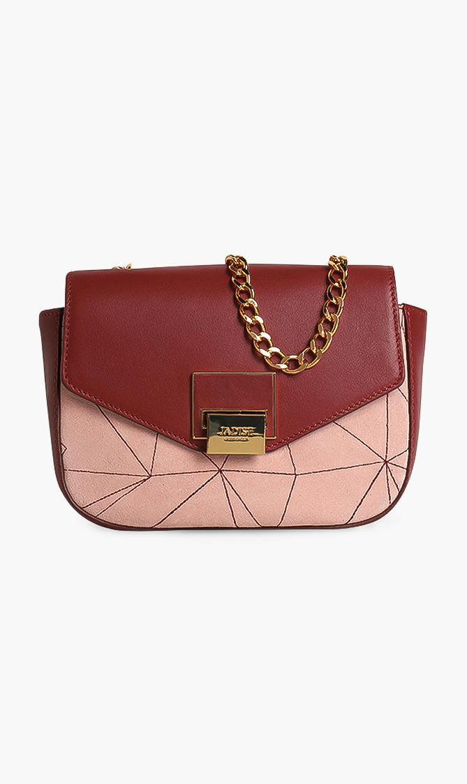 

Jadise Grain Leather Small Sling Bag