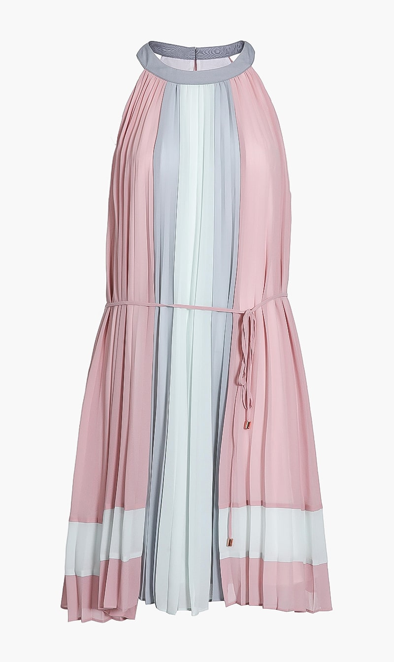 

Ted Baker Contrast Panelling Pleated Dress