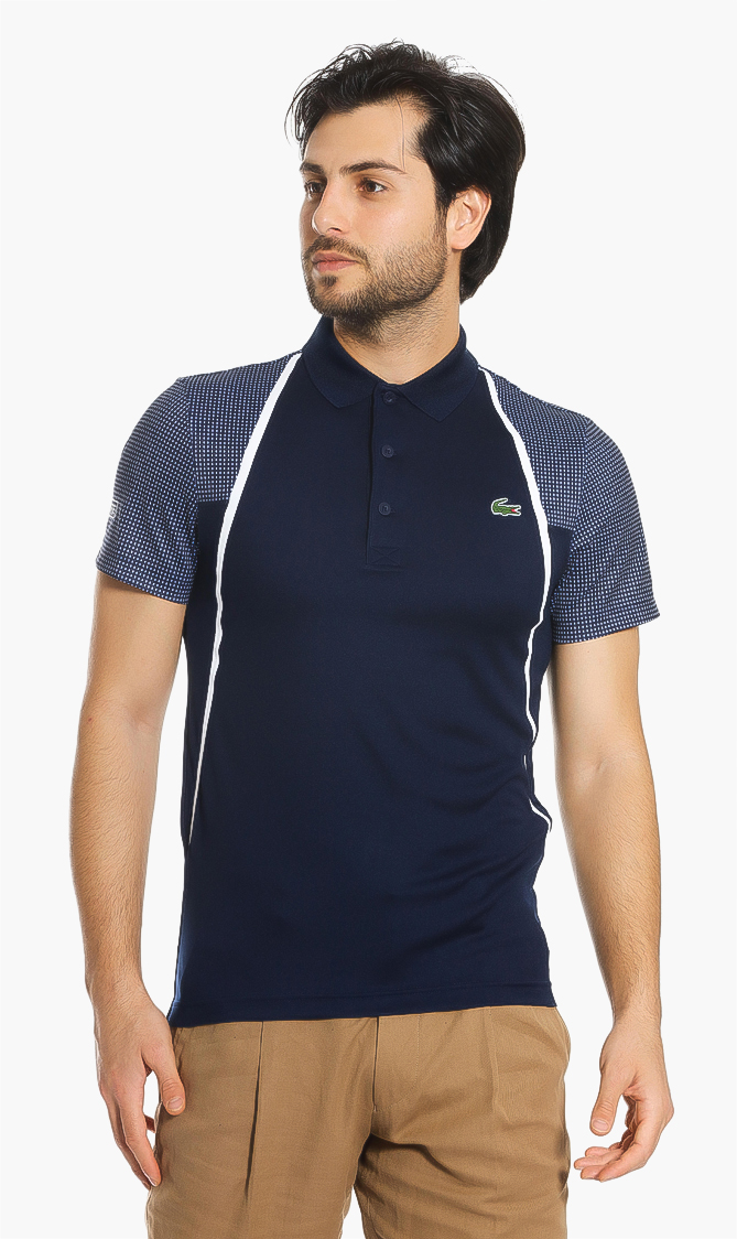 

Lacoste Short Sleeved Ribbed Collar Active Shirt