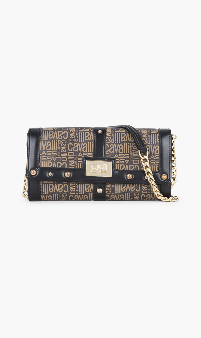 

Cavalli Class Signature Leather Clutch