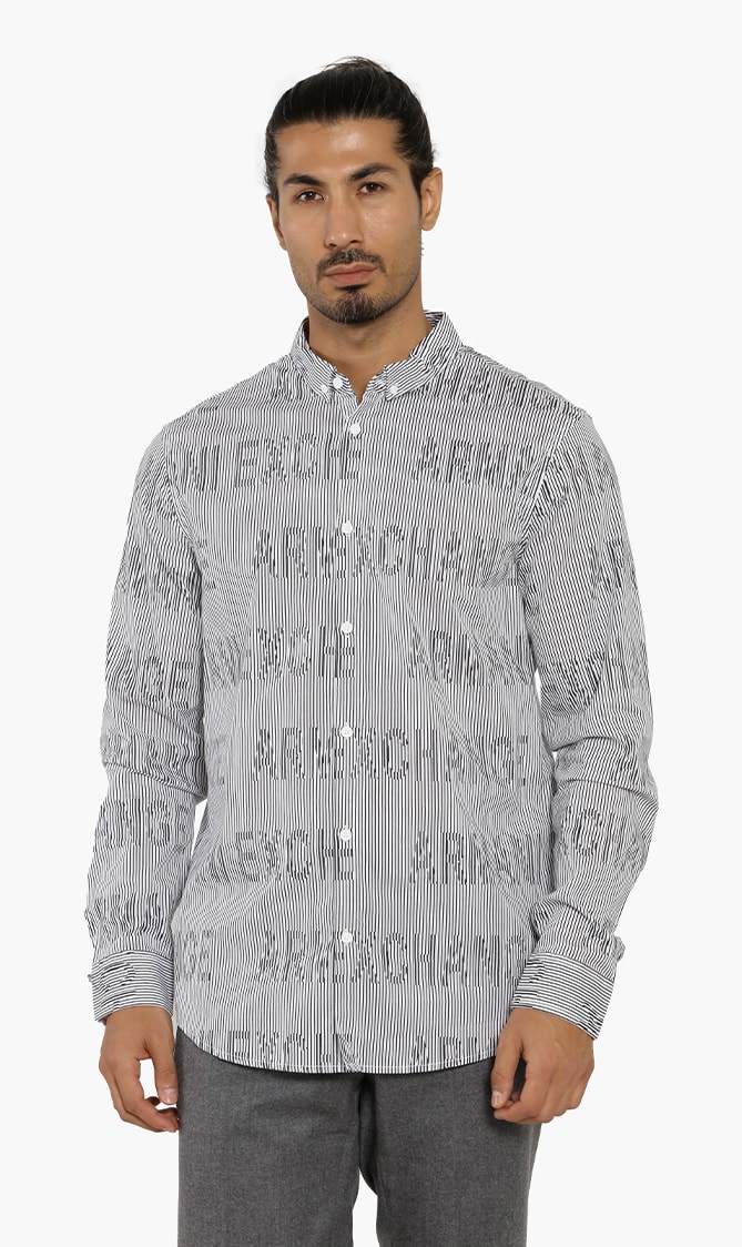 

Emporio Armani Regular Fit Stripes Long Sleeves Shirt