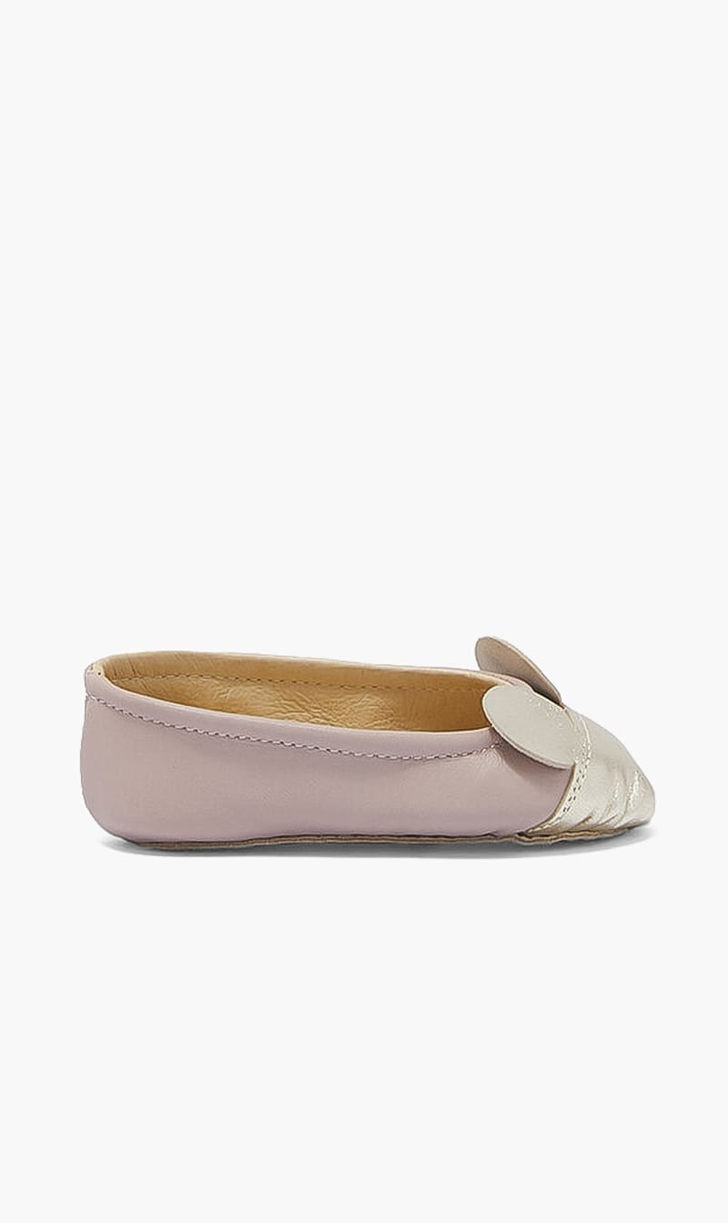

Ballerina Leather Flats, Pink