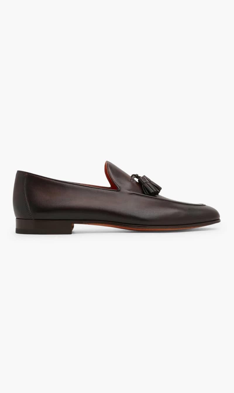 

Magnanni Brown Leather Tassel Loafers for Men | The Deal Outlet