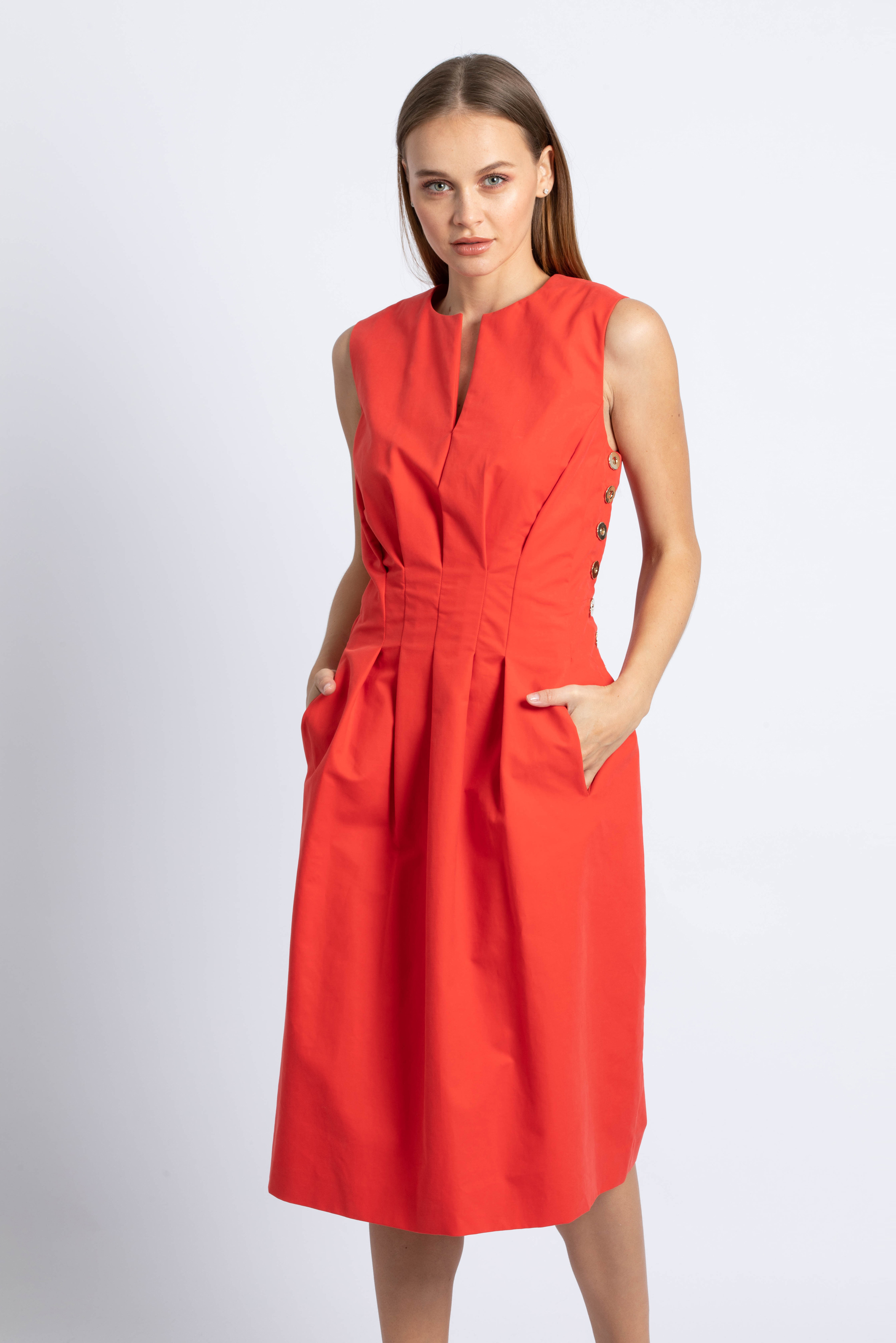 

Salvatore Ferragamo Pleated Shift Dress