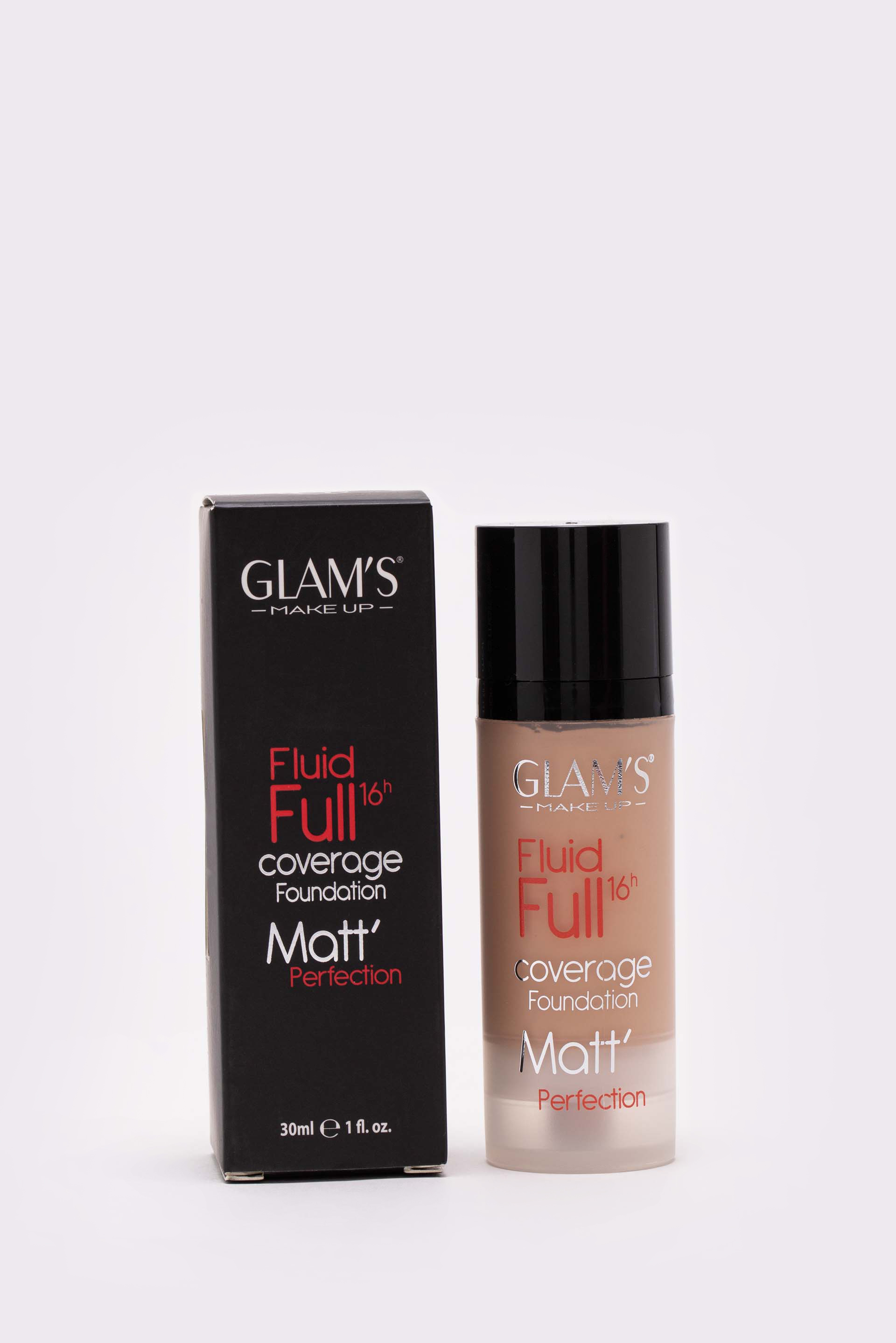 

Glam's Fluid Full 16h Coverage Foundation, Light Beige 220a