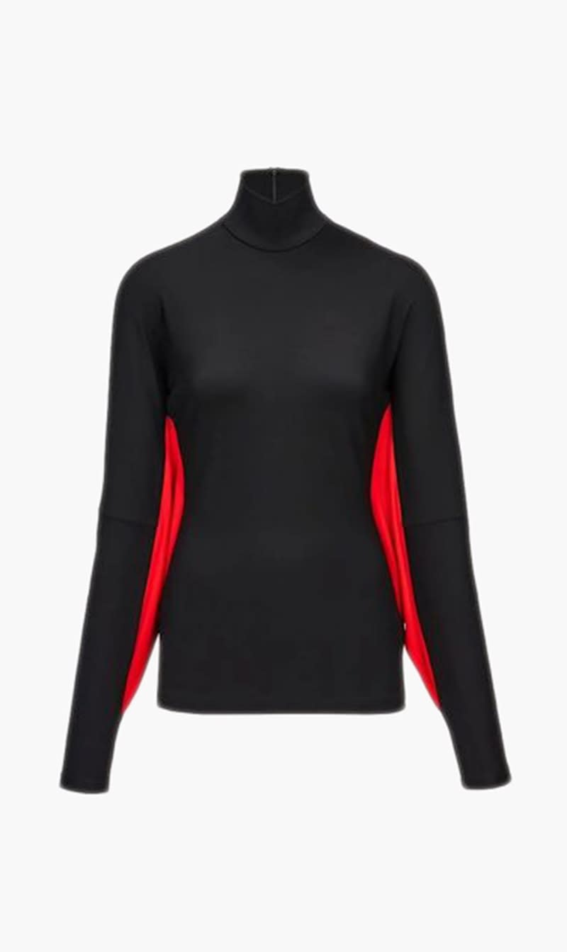

Salvatore Ferragamo Black Sustainable Viscose Jersey Long Sleeves Shirt for Women | The Deal Outlet