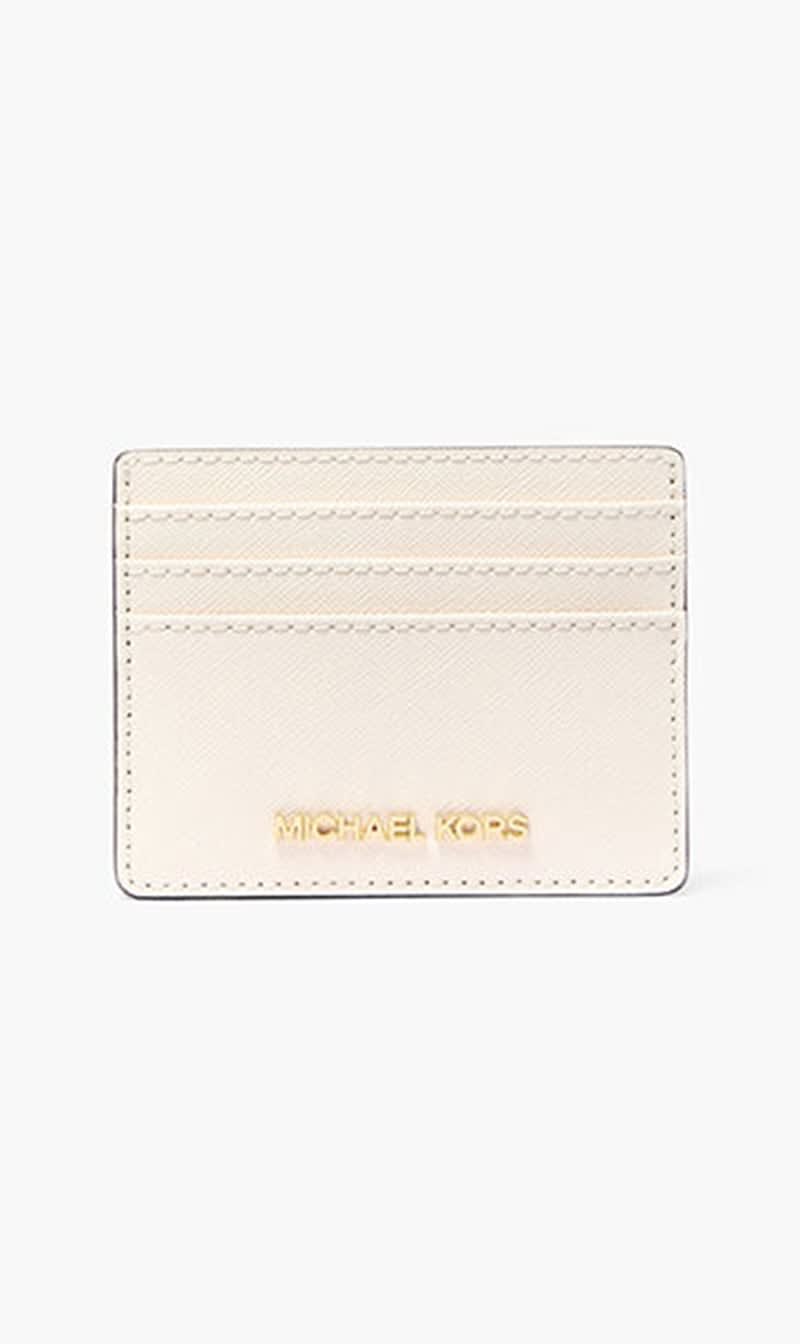 

Michael Kors Black Jet Set Large Saffiano Leather Card Case for Women | The Deal Outlet