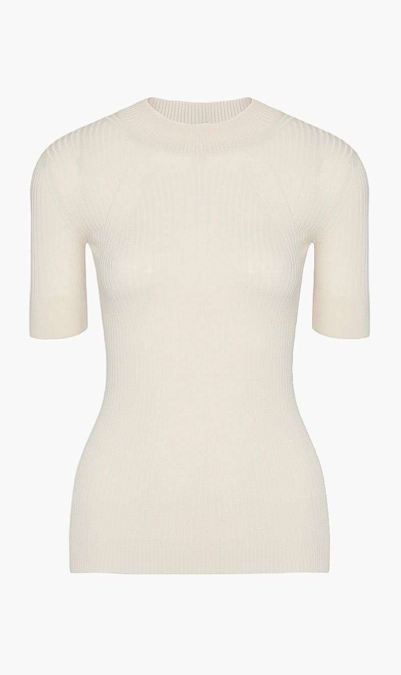 

Stella mc cartney sensual stretch short sleeve top | the deal outlet, Beige