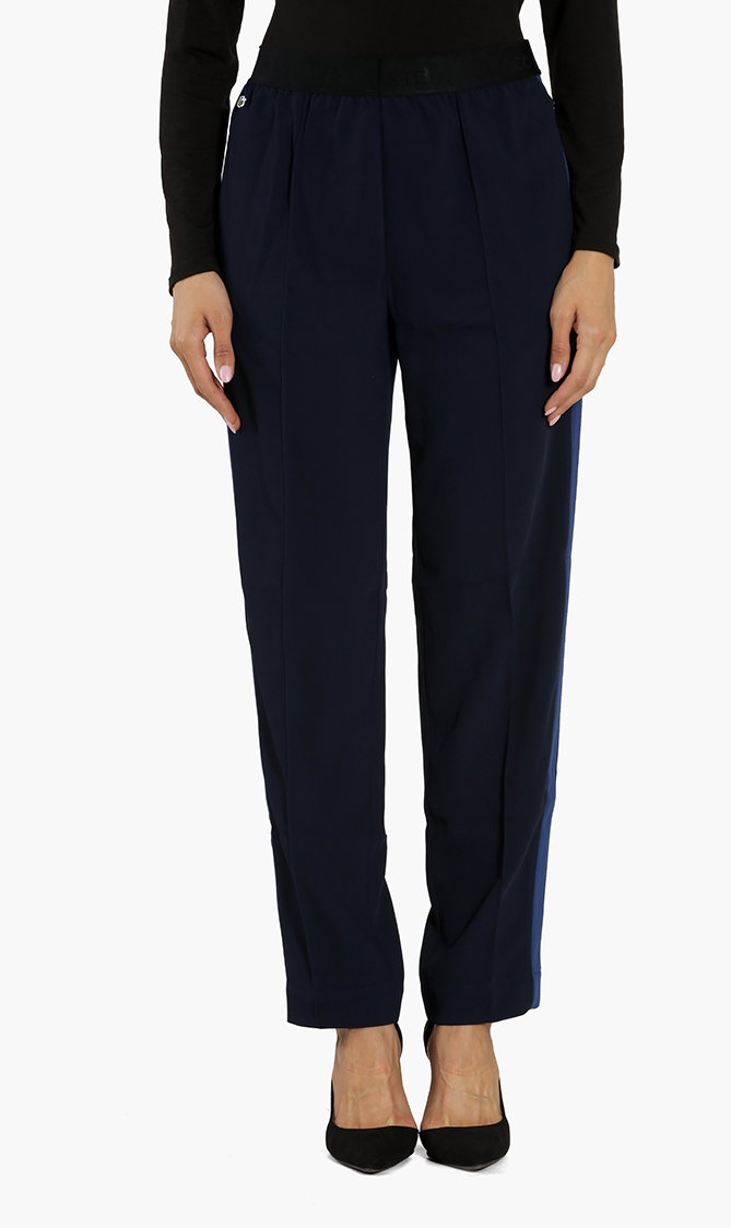 

Lacoste White Twill Flared Pants for Women | The Deal Outlet