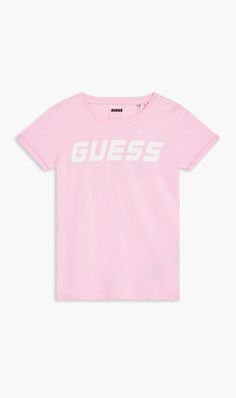 

Guess Pink Organic Light Stream Jersey T-shirt for Girls | The Deal Outlet