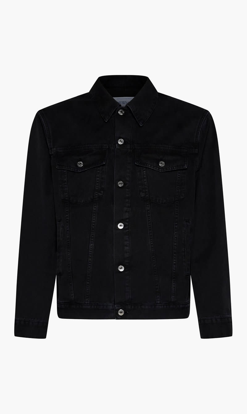 

Off-white Black Canv Varsity Skate Jkt Black White for Men | The Deal Outlet