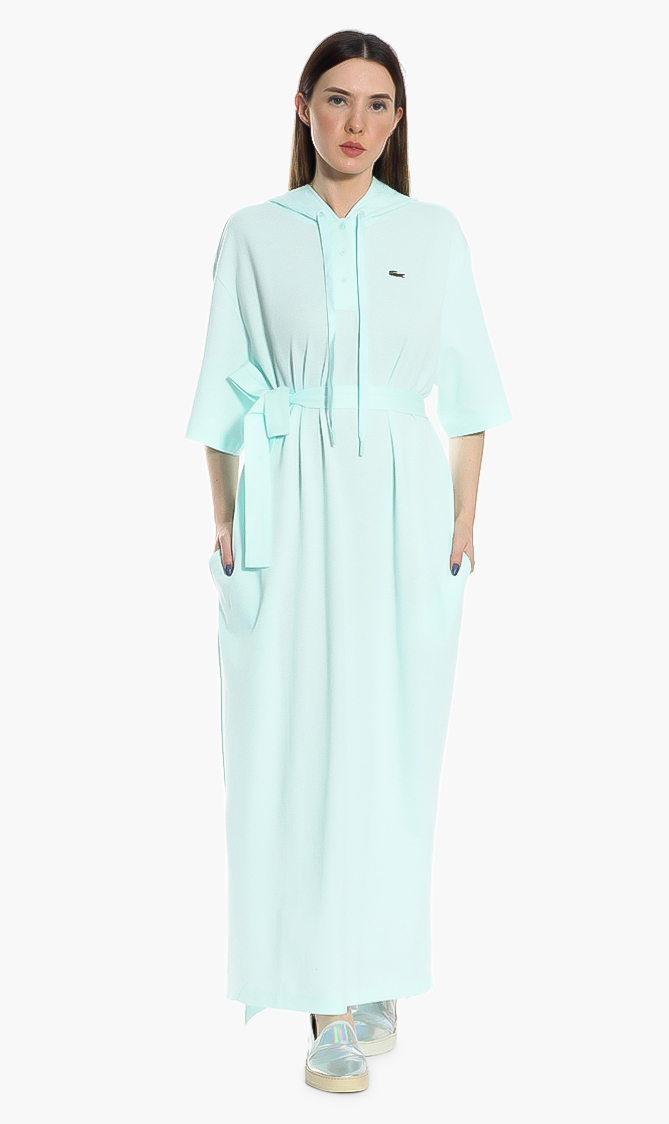 

Lacoste Hooded Pique Polo Shirt Dress