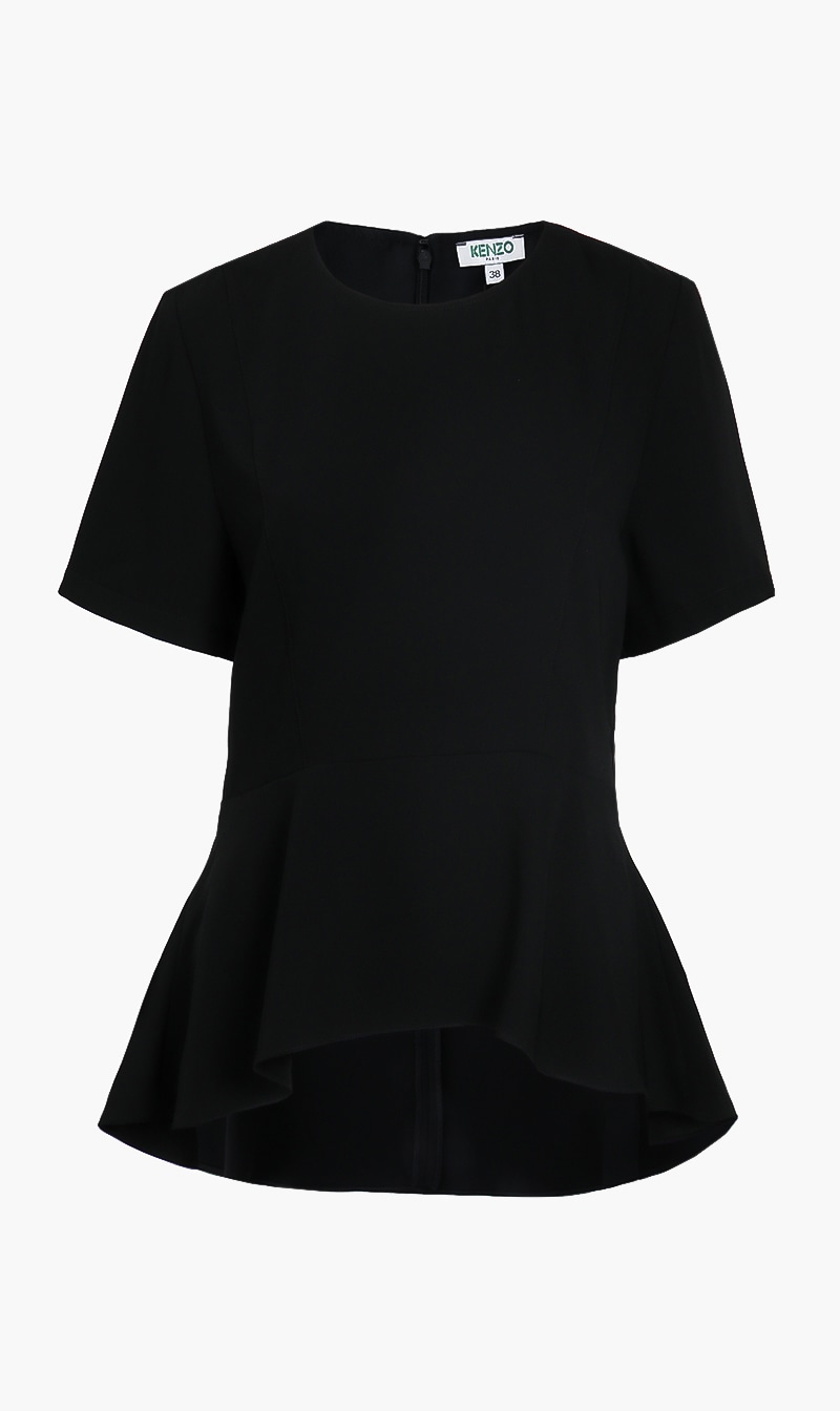 

Peplum Top, Blue