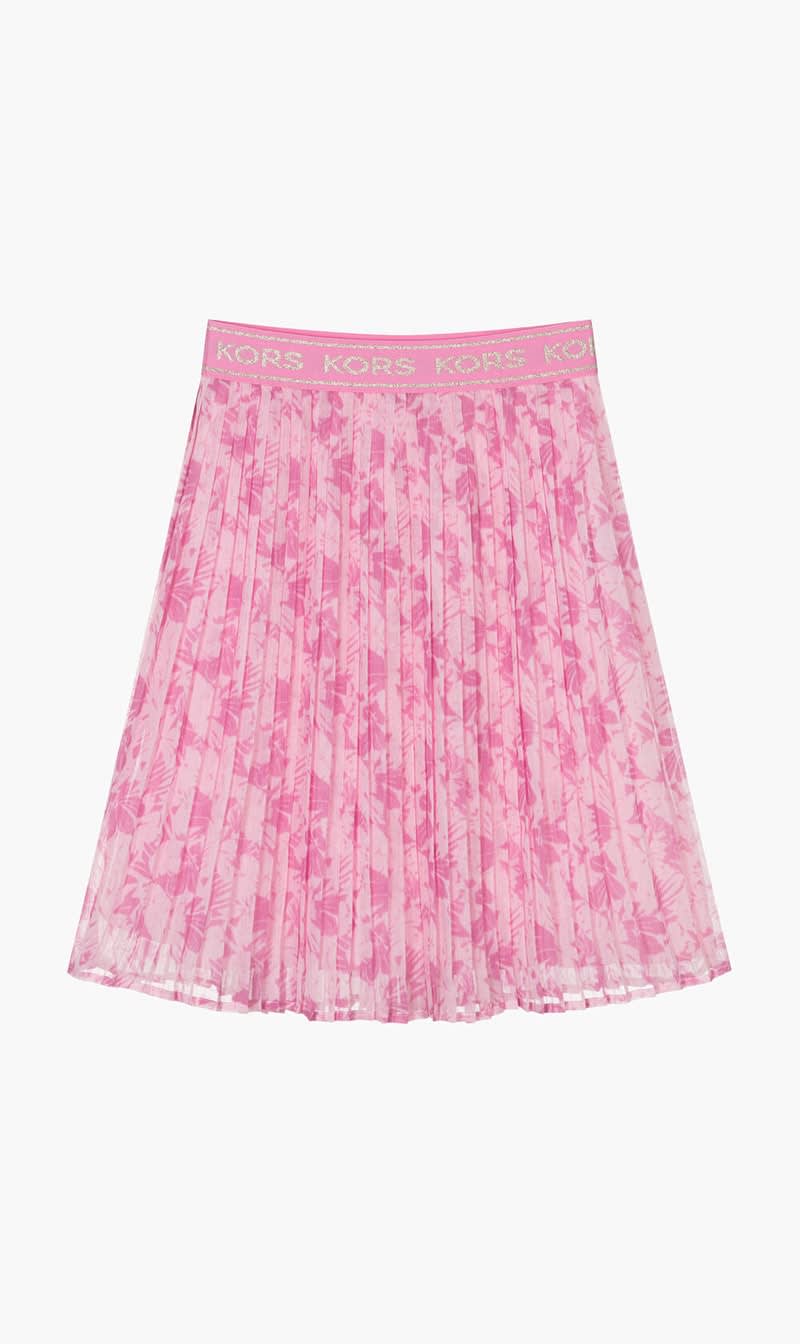 

Michael Kors Pink Pleated Floral Skirt for Girls | The Deal Outlet