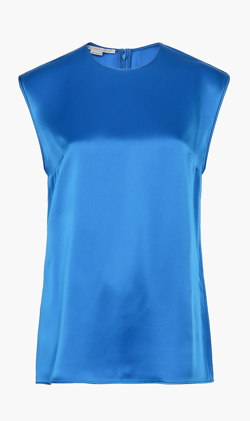 

Stella Mc Cartney Blue Crew Top Sleeveless Top for Women | The Deal Outlet